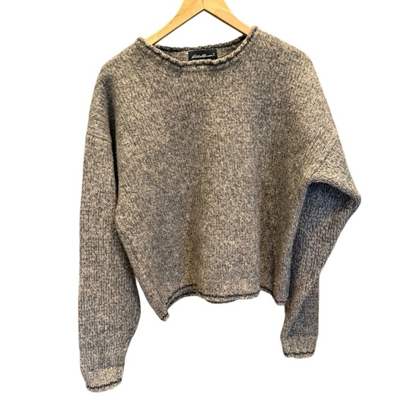 Vintage Eddie Bauer men's Wool Chunky grandpa sweater Size XL Heavy Knit - Picture 5 of 11